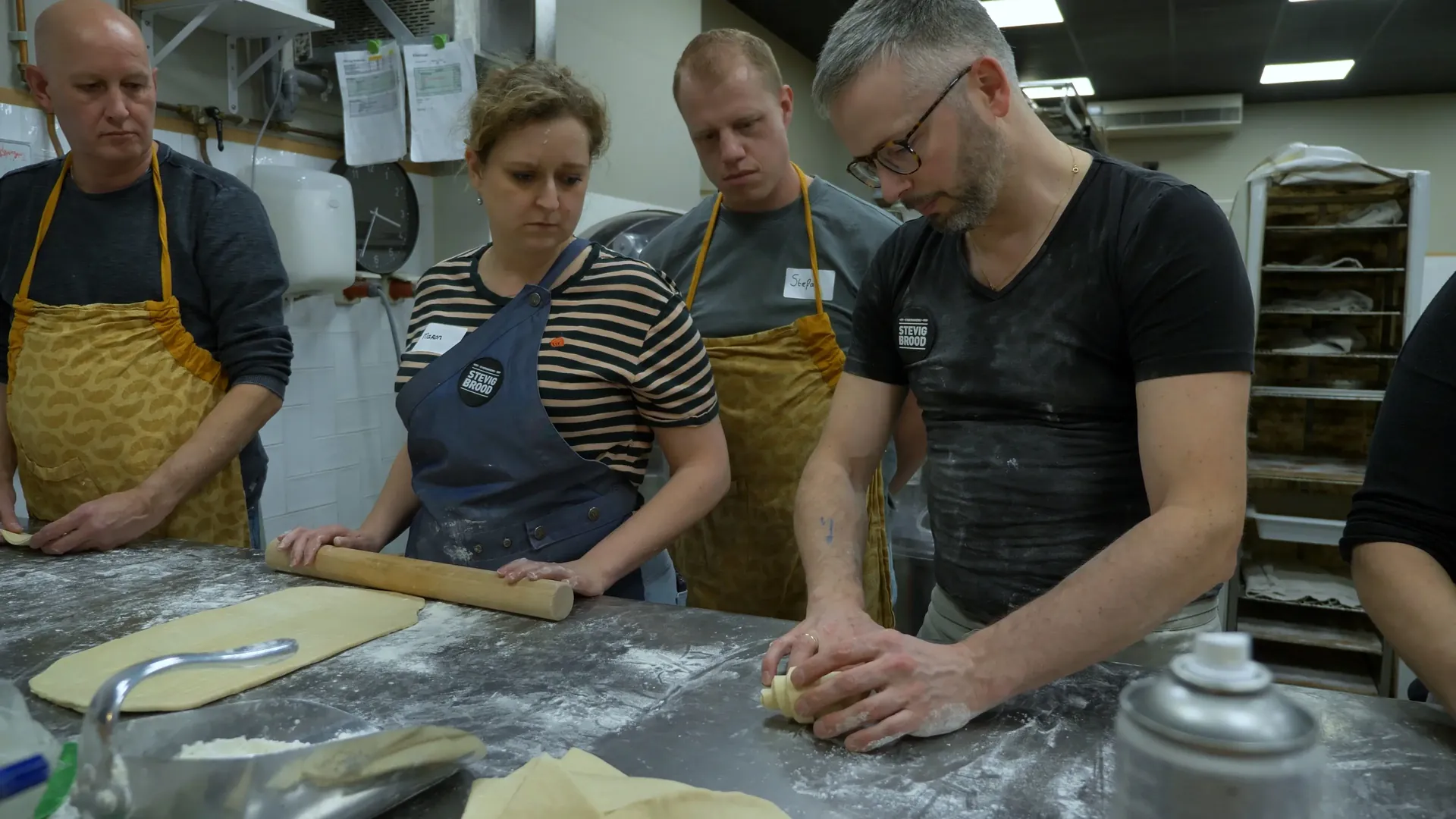 Sfeerimpressie van de workshop brood bakken bij Stevig Brood